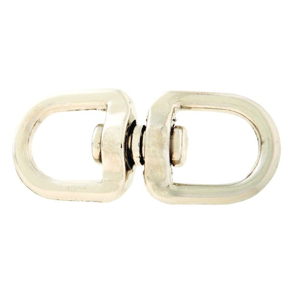 Campbell Chain & Fittings Campbell Nickel-Plated Forged Steel Double Eye Swivel 90 lb 2-11/16 in. L T7640302